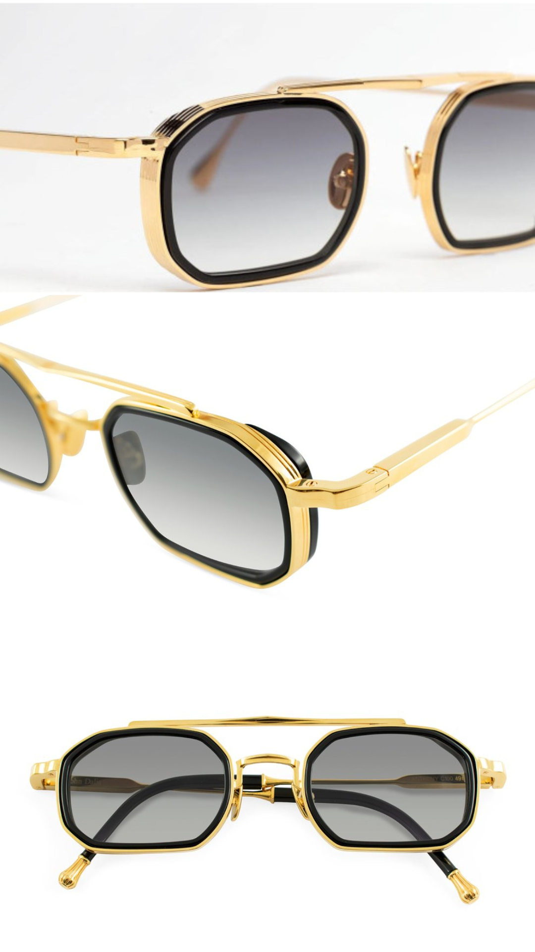 Black & Gold Luxury Sunglass – Elegant Design