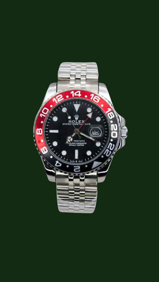 Luxury Diver Watch with Black Dial and Rolex Box