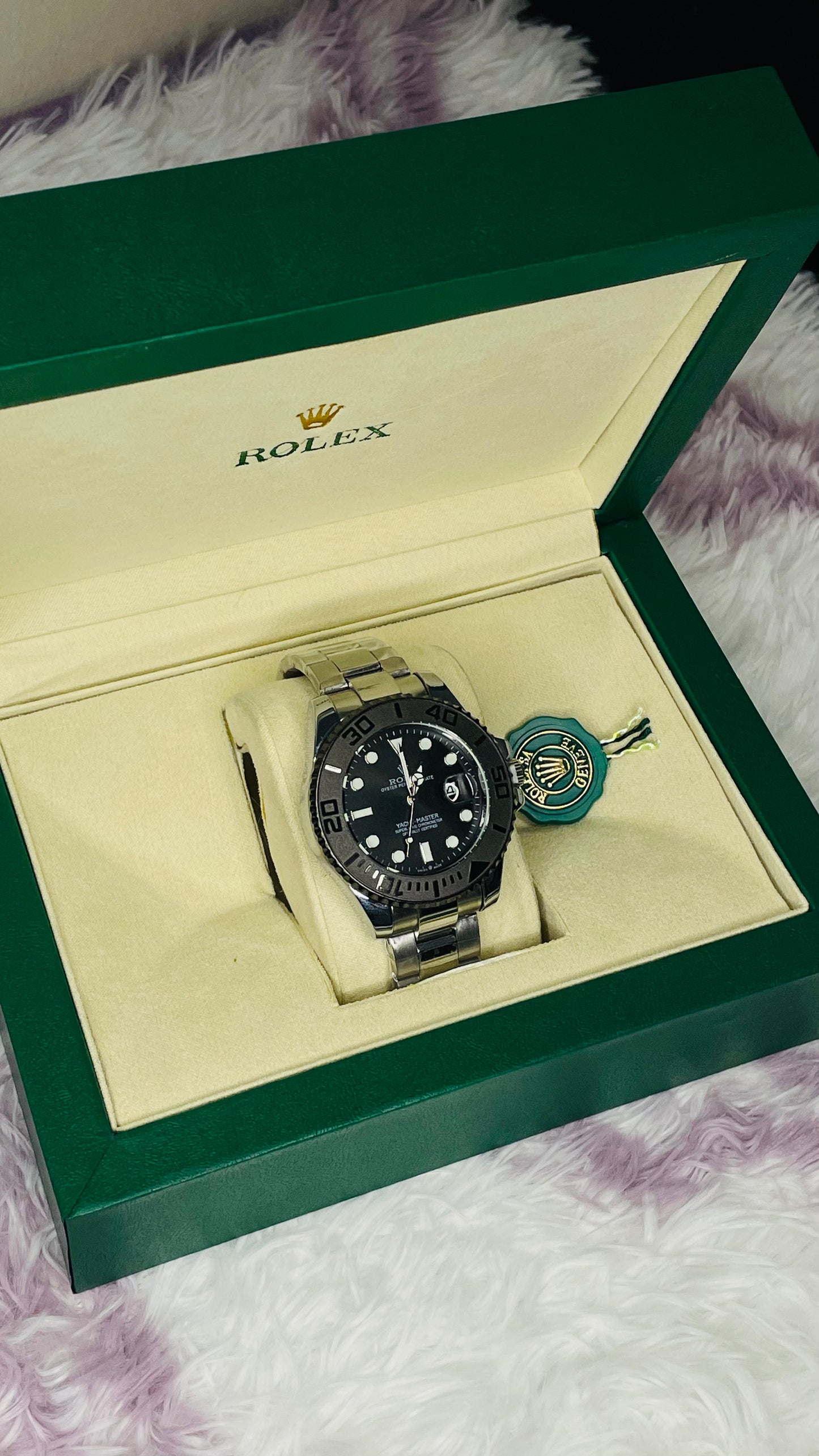 Luxury Tourbillon Watch with Premium Rolex Box