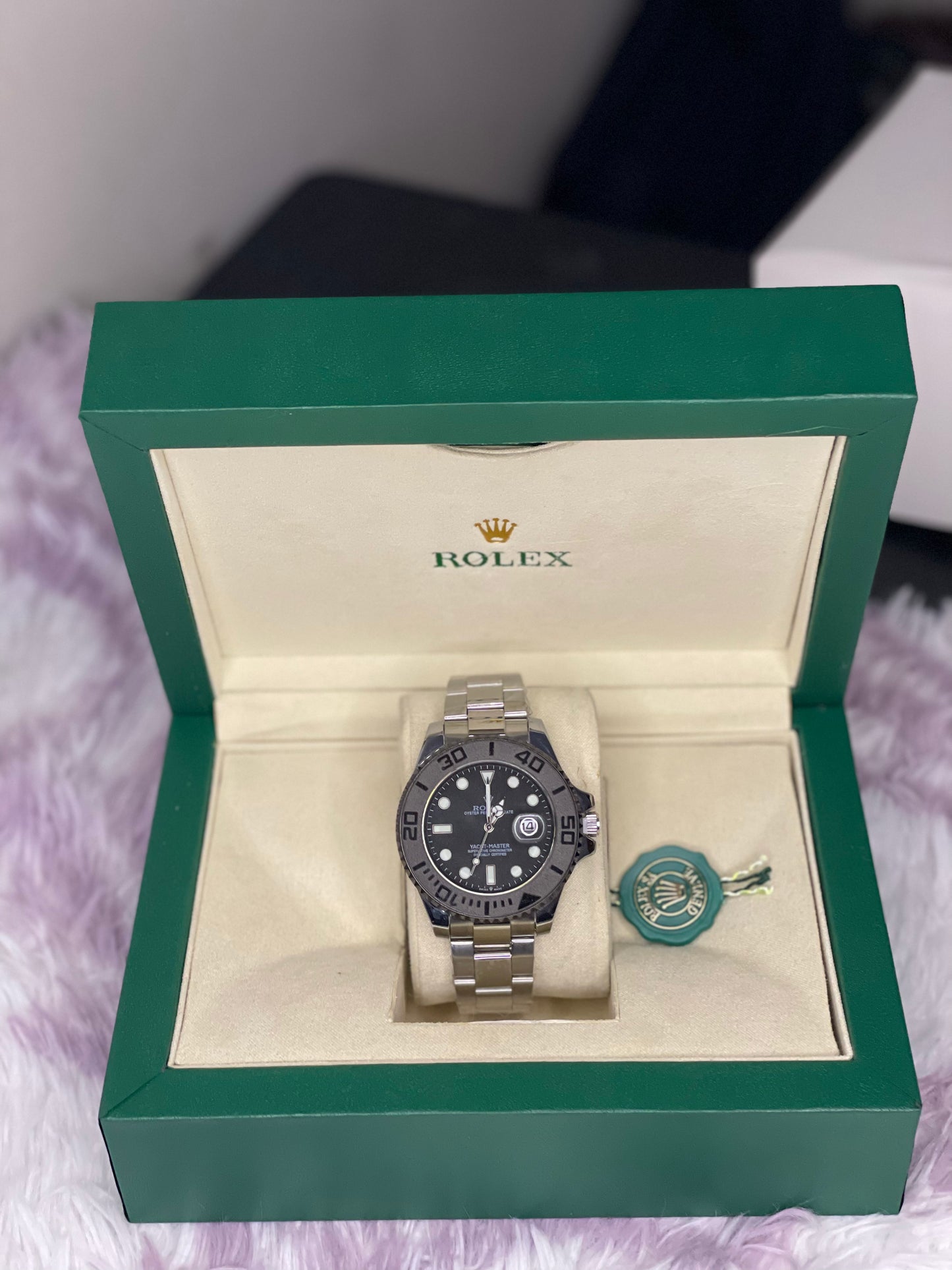 Luxury Tourbillon Watch with Premium Rolex Box