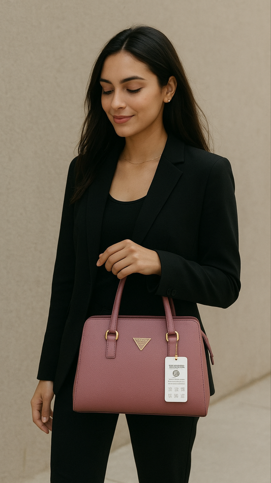 Elevate your style with the Choose Wo's Handbag featuring a sophisticated lychee pattern